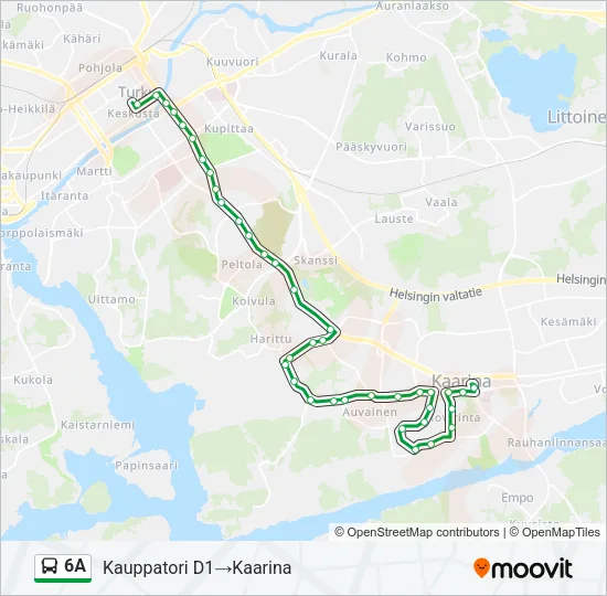 6A Bus Line Map