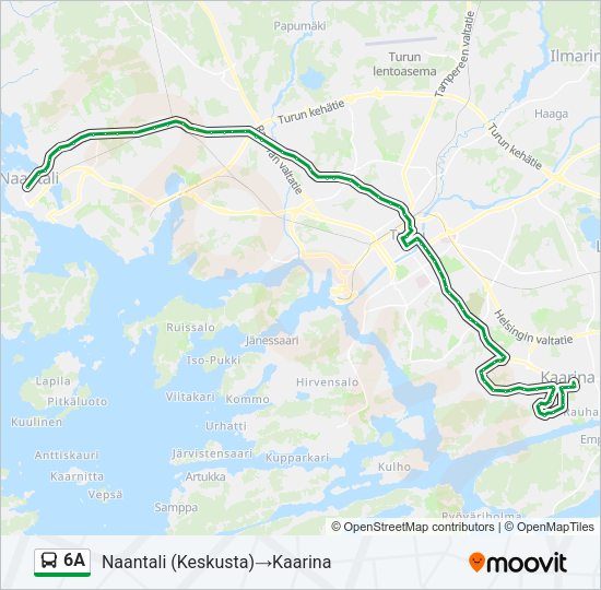 6A Bus Line Map