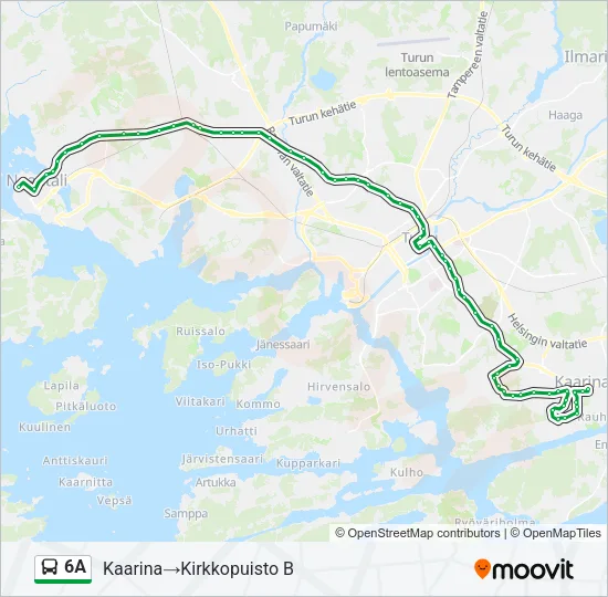 6A Bus Line Map