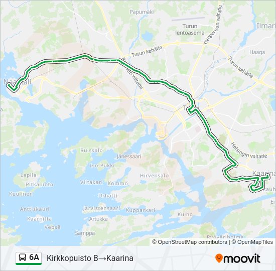 6A Bus Line Map