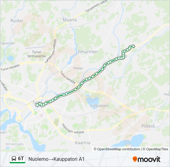 6T Bus Line Map