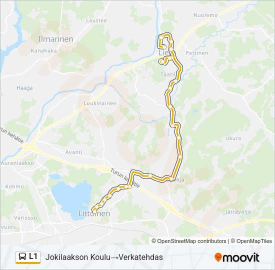 L1 Bus Line Map