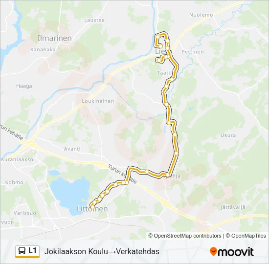 L1 Bus Line Map