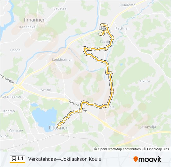 L1 Bus Line Map