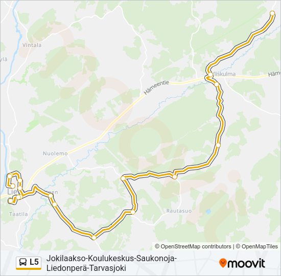 L5 Bus Line Map