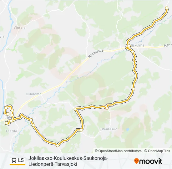 L5 Bus Line Map