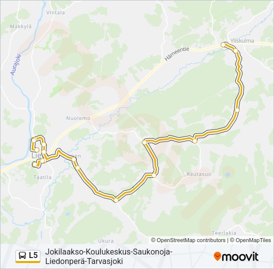 L5 Bus Line Map