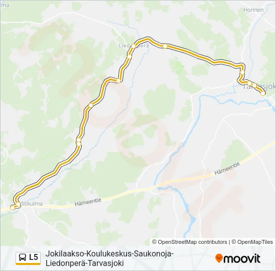 L5 Bus Line Map