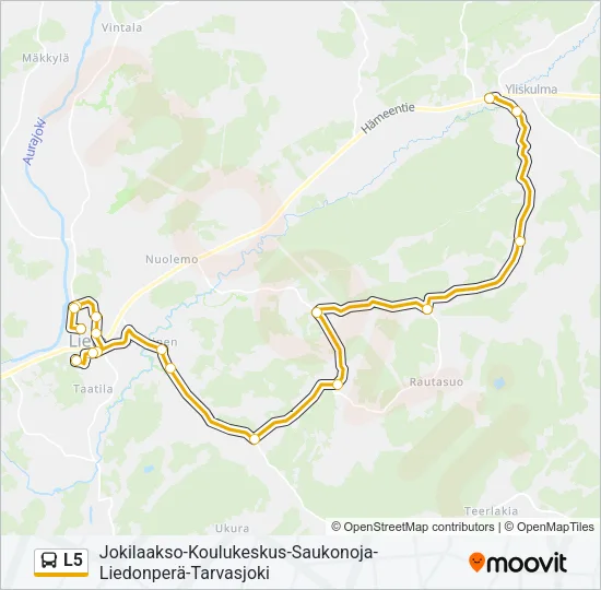 L5 Bus Line Map