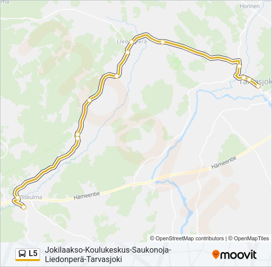 L5 Bus Line Map