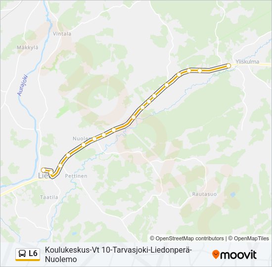 L6 Bus Line Map