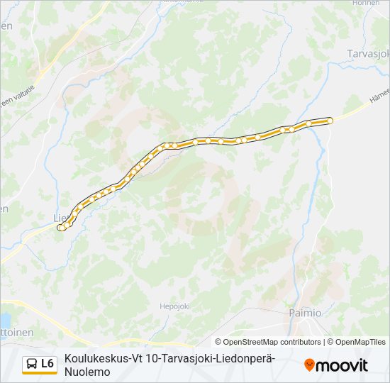 L6 Bus Line Map