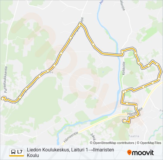 L7 Bus Line Map