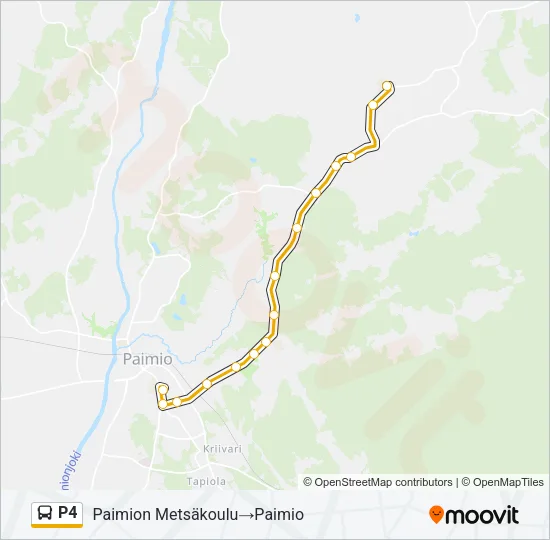 P4 Bus Line Map