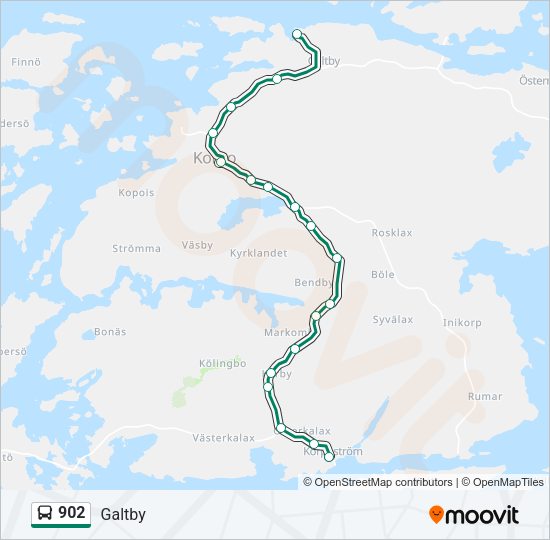 902 Bus Line Map