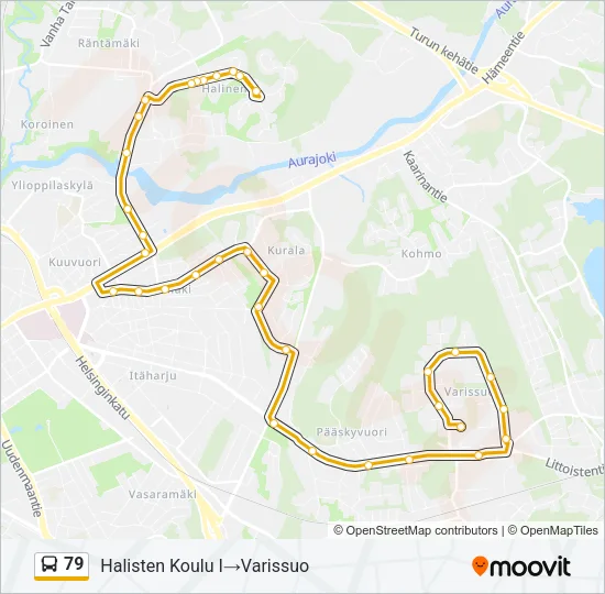 79 Bus Line Map