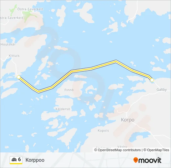 6 Ferry Line Map