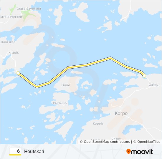 6 ferry Line Map