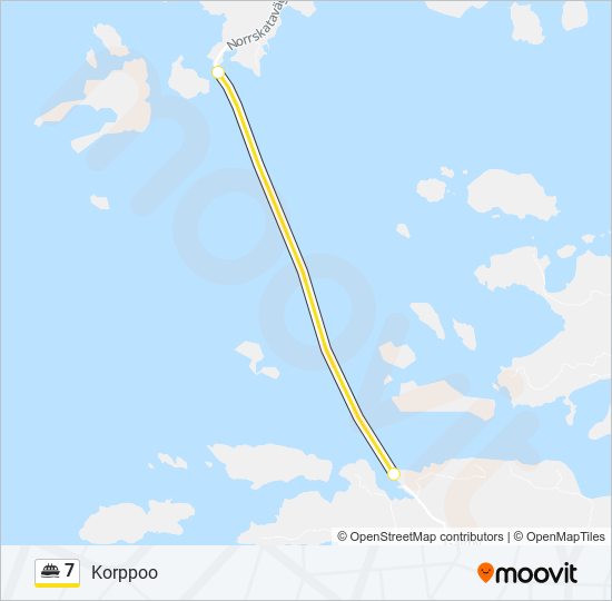 7 ferry Line Map