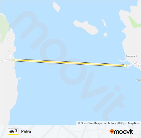 3 Ferry Line Map