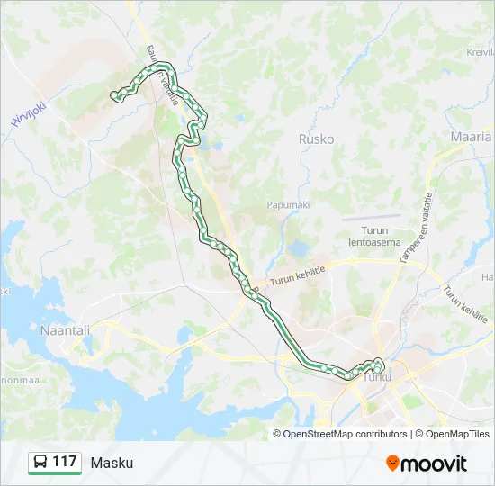 117 Bus Line Map