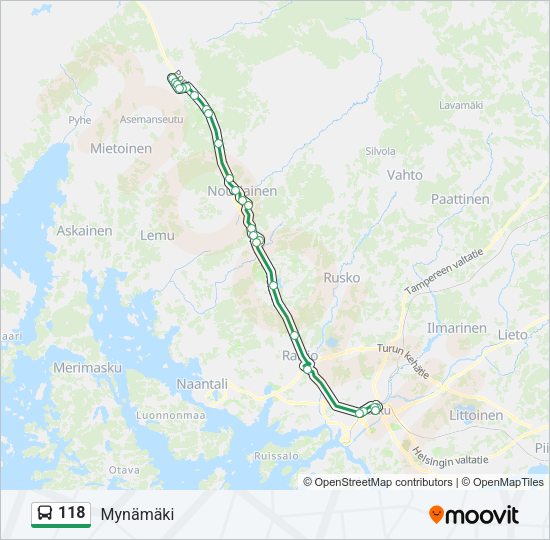 118 Bus Line Map