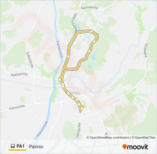 PA1 Bus Line Map