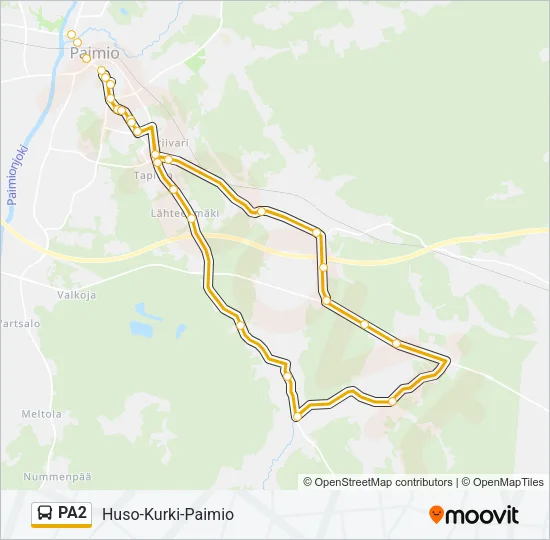 PA2 Bus Line Map