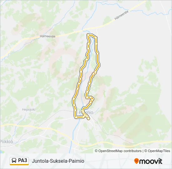 PA3 Bus Line Map