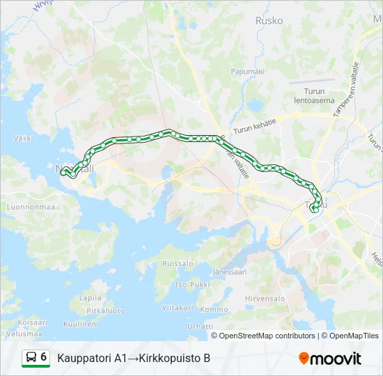 6 Bus Line Map
