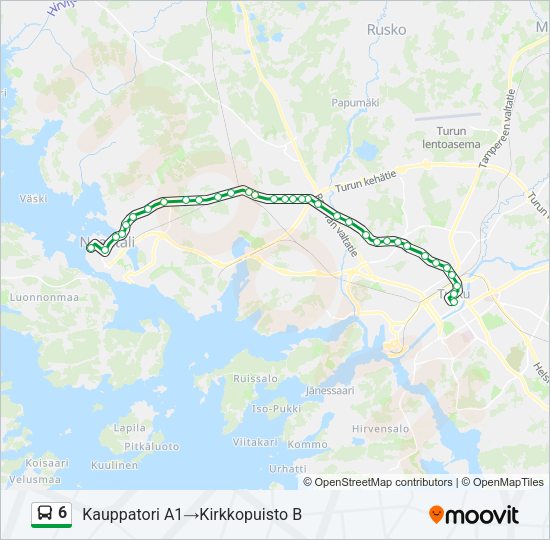 6 Bus Line Map