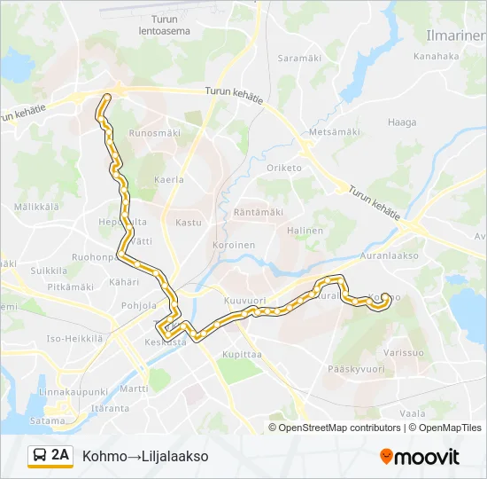 2A Bus Line Map