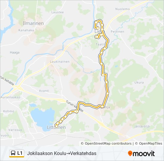 L1 bus Line Map