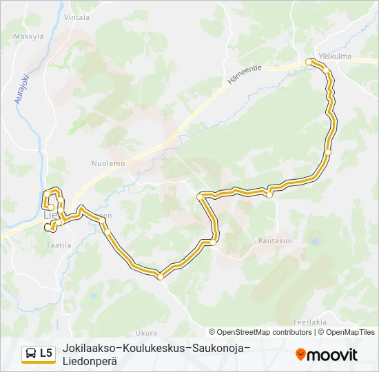 L5 Bus Line Map