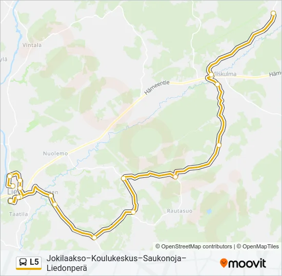 L5 Bus Line Map