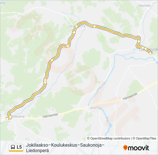L5 Bus Line Map