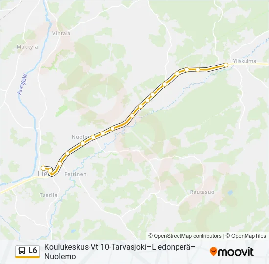 L6 Bus Line Map