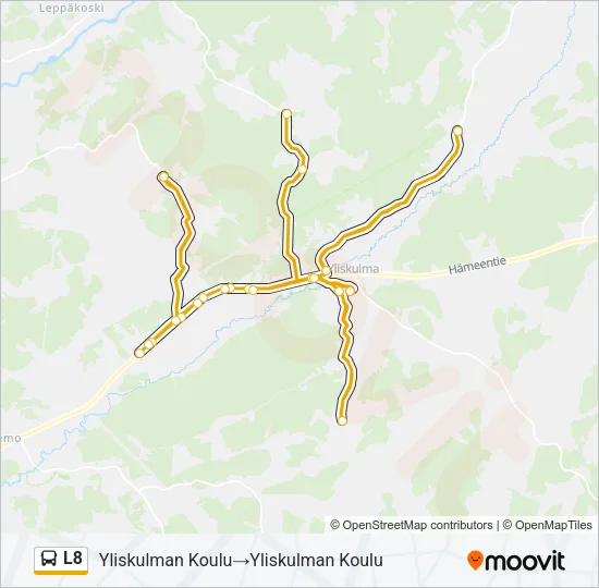 L8 Bus Line Map