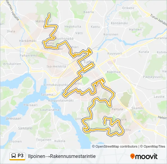 P3 Bus Line Map