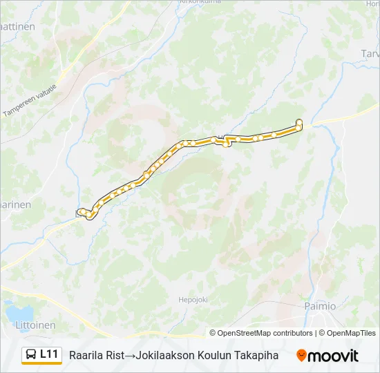 L11 Bus Line Map