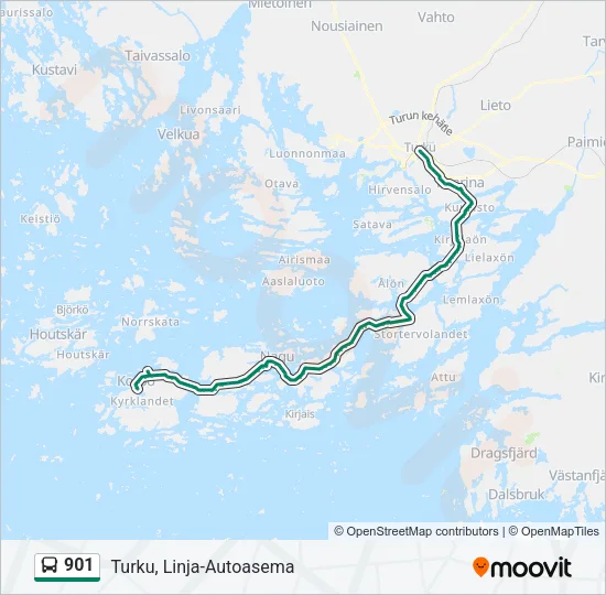 901 Bus Line Map