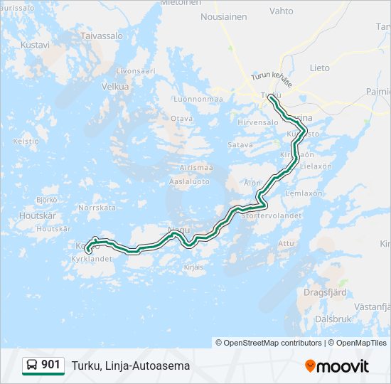 901 Bus Line Map