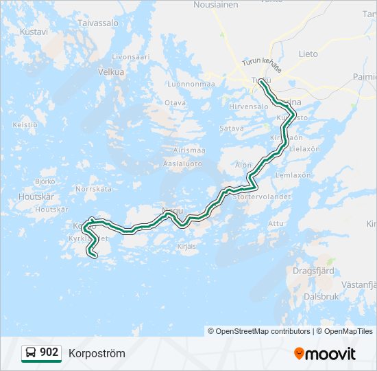 902 Bus Line Map