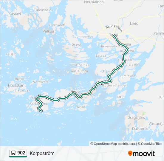 902 Bus Line Map