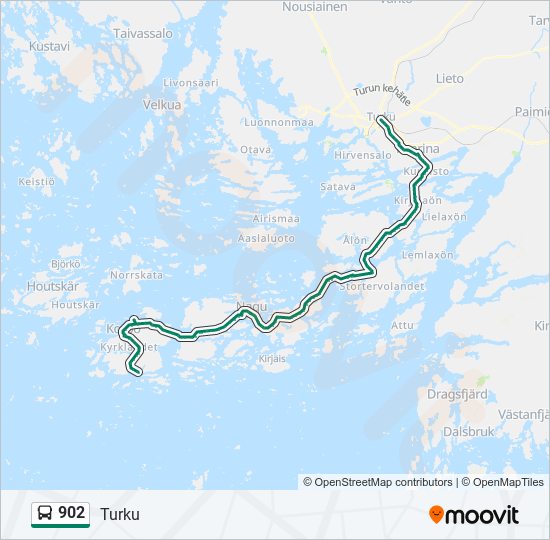 902 Bus Line Map