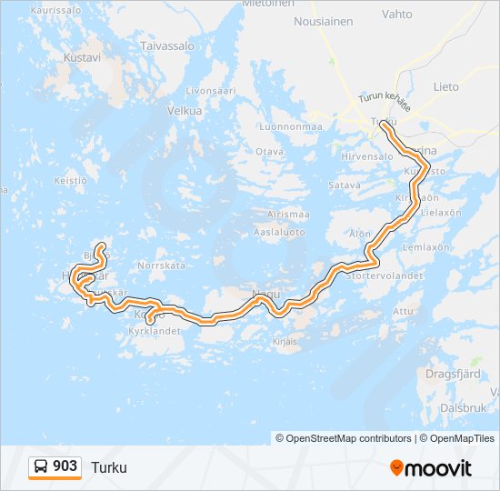 903 bus Line Map