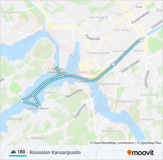 180 ferry Line Map