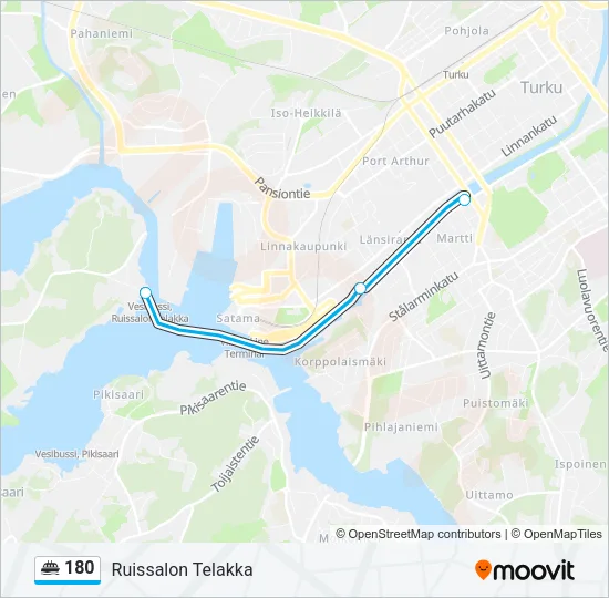 180 Ferry Line Map