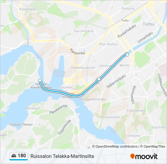 180 Ferry Line Map