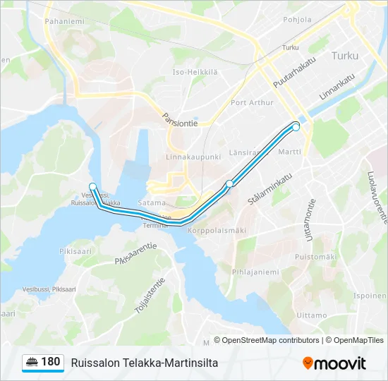 180 Ferry Line Map